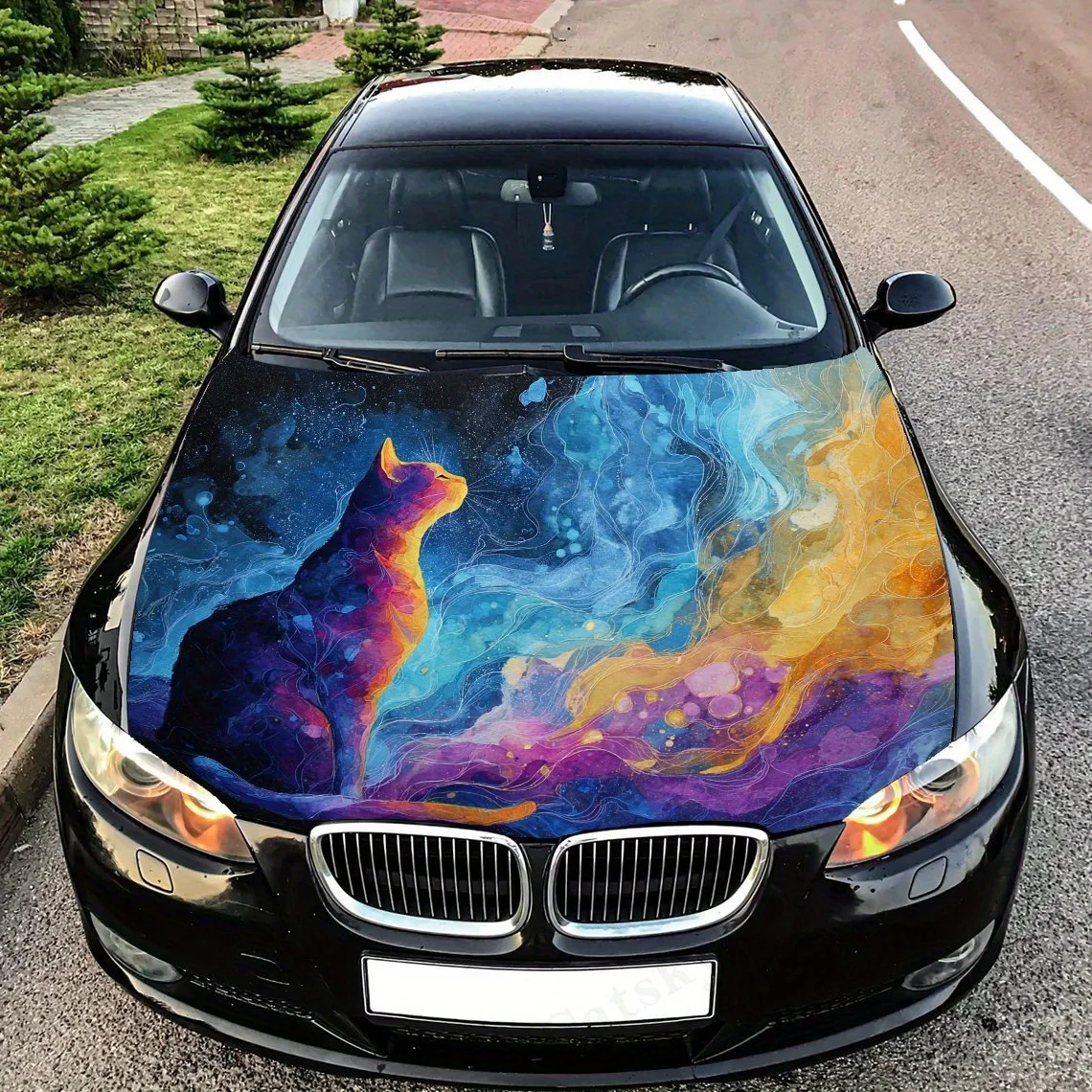 Cat with Cosmic Aura Car Hood Decal Sticker - Durable PVC Vinyl Protective Film, Ideal Gift For Car Enthusiasts, Car Decoration
Cat with Cosmic Aura Car Hood Decal Sticker - Durable PVC Vinyl Protective Film, Ideal Gift For Car Enthusiasts, Car Decoration