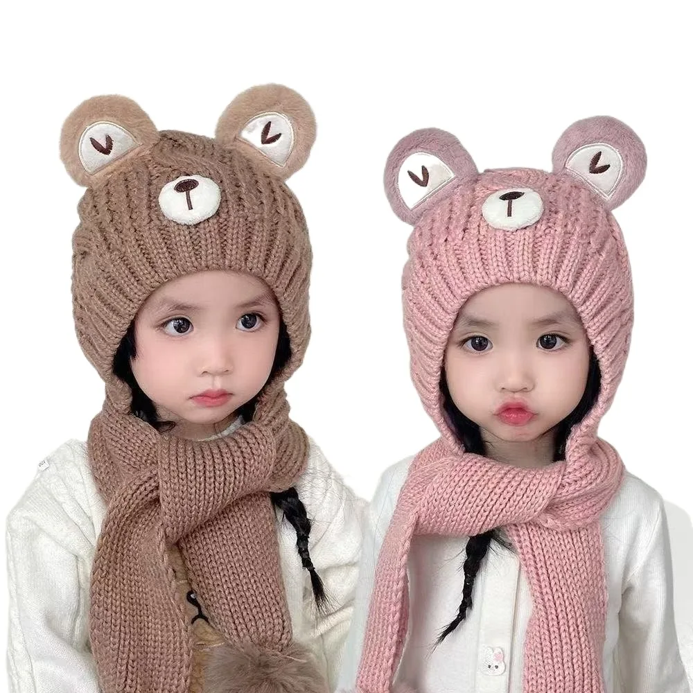 New Cute Bear Pullover Cap Windproof Warm Beanie Hat Coldproof Pompom Hooded Hat
New Cute Bear Pullover Cap Windproof Warm Beanie Hat Coldproof Pompom Hooded Hat