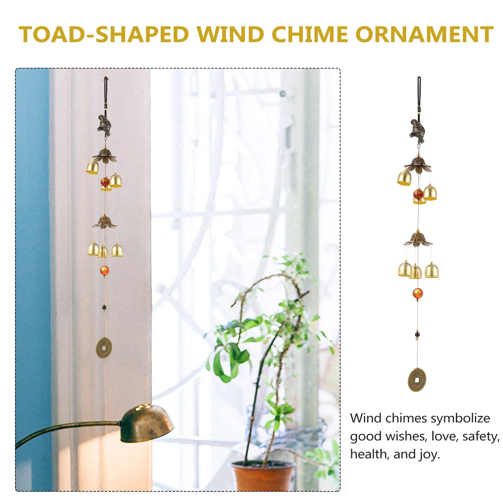 2Pcs Chimes Zinc Alloy Home Decor Pendants Office Pendants Chinese Toad Metal Wind Bells Holiday Party Decorations
2Pcs Chimes Zinc Alloy Home Decor Pendants Office Pendants Chinese Toad Metal Wind Bells Holiday Party Decorations