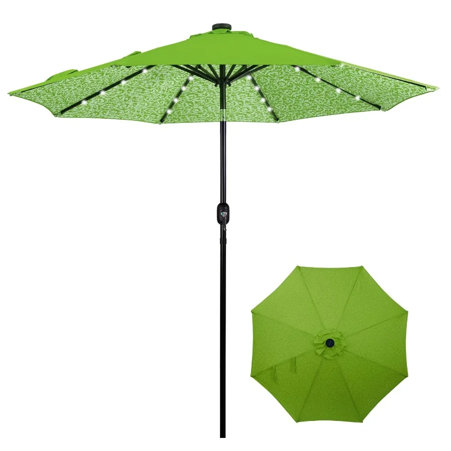 9ft Solar Patio Umbrella with 32 LED Lights Outdoor Market Umbrella with Tilt and Crank, Solar-Powered Lighting, Water-Resistan
9ft Solar Patio Umbrella with 32 LED Lights Outdoor Market Umbrella with Tilt and Crank, Solar-Powered Lighting, Water-Resistan