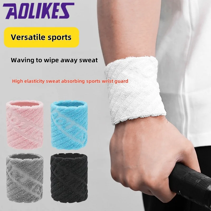 New AOLIKES 1 Pair Wrist Brace Support Wrap Tennis Wristband Sport Sweatband for Gym Basketball Volleyball Hand Sweat Band
New AOLIKES 1 Pair Wrist Brace Support Wrap Tennis Wristband Sport Sweatband for Gym Basketball Volleyball Hand Sweat Band
