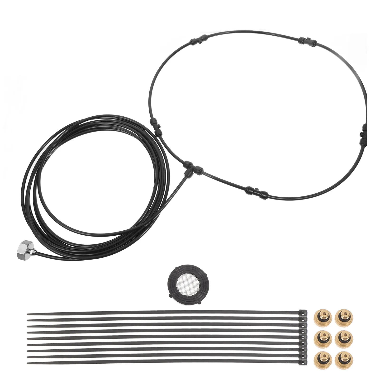 1Set Outdoor Misting Fan Kit with Garden Hose Adapter for Patio Deck Balcony Cooling Fine Mist System Compatible with Splitters
1Set Outdoor Misting Fan Kit with Garden Hose Adapter for Patio Deck Balcony Cooling Fine Mist System Compatible with Splitters