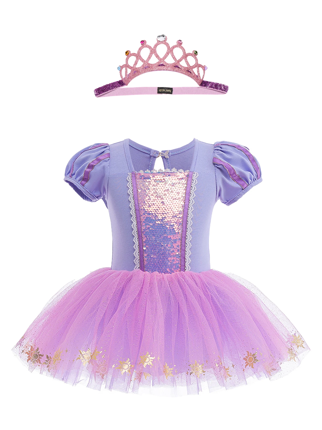 Exquisite Girls Ballet Tutu Dress Sequin Panel Lace Trim Puff Sleeve Christmas Galas and Summer Ballet Events Tiara Included
Exquisite Girls Ballet Tutu Dress Sequin Panel Lace Trim Puff Sleeve Christmas Galas and Summer Ballet Events Tiara Included