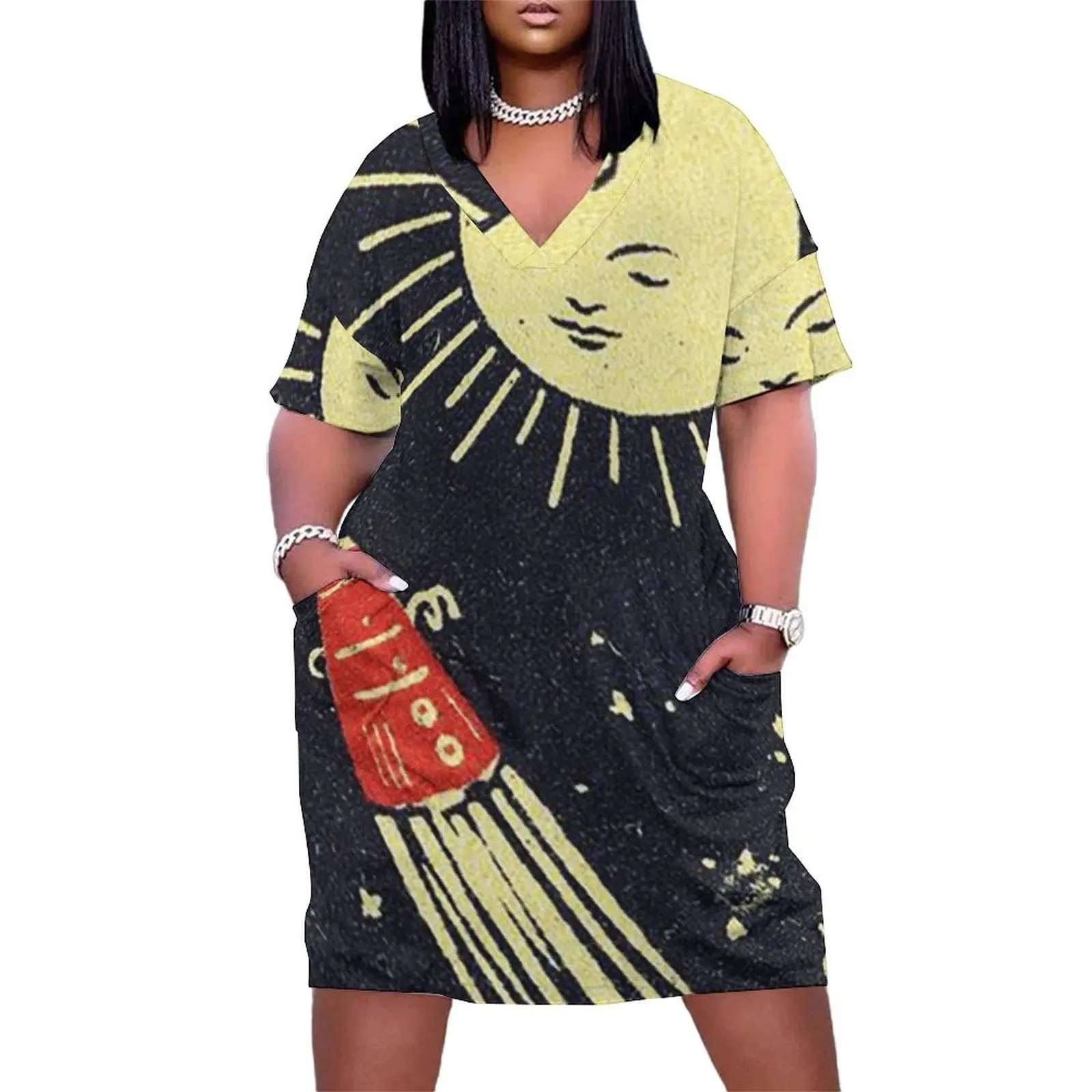 MOONFACE Dress Loose Pocket Dress elegant chic women dresses promotion Women's summer skirt
MOONFACE Dress Loose Pocket Dress elegant chic women dresses promotion Women's summer skirt