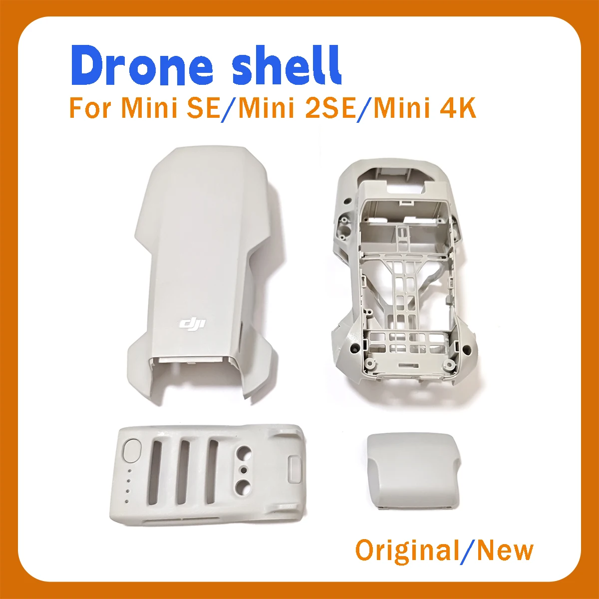 Оригинальный новый для DJI MINI2se/miniSE/mini4k, верхняя, средняя и нижняя часть корпуса крышки батарейного отсека рамы дрона
Оригинальный новый для DJI MINI2se/miniSE/mini4k, верхняя, средняя и нижняя часть корпуса крышки батарейного отсека рамы дрона