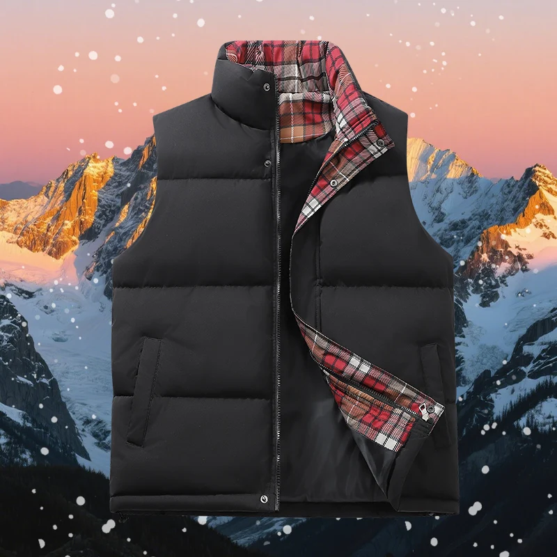 Charged Cotton 3D Elastic Winter - Warm Stand - Collar Checkered Vest Men's Daily Warm Vest
Charged Cotton 3D Elastic Winter - Warm Stand - Collar Checkered Vest Men's Daily Warm Vest