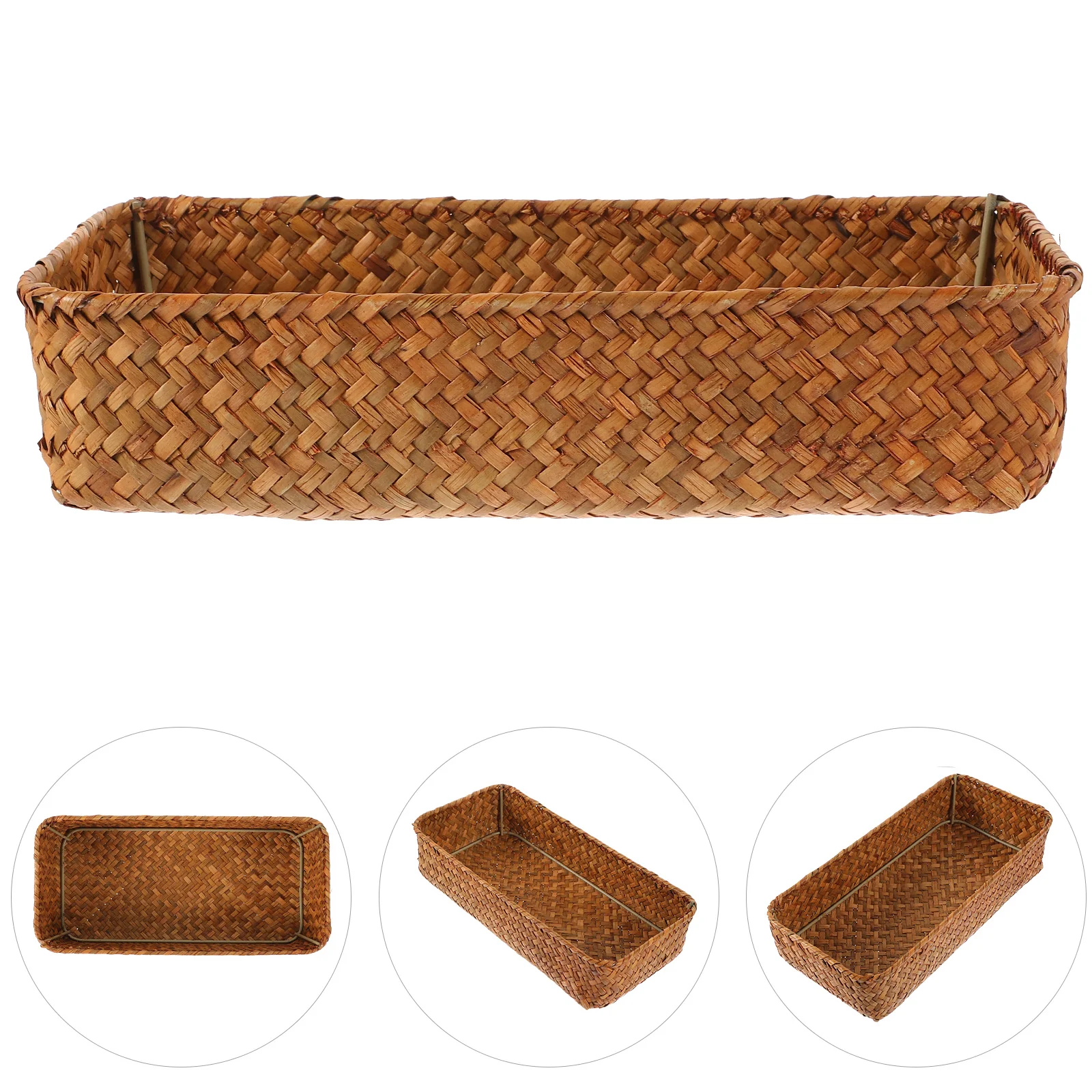 Creative Straw Woven Cutlery Storage Basket 26X12X5CM Multi Functional Knife Fork Chopsticks Condiment ganizer Kitchen
Creative Straw Woven Cutlery Storage Basket 26X12X5CM Multi Functional Knife Fork Chopsticks Condiment ganizer Kitchen