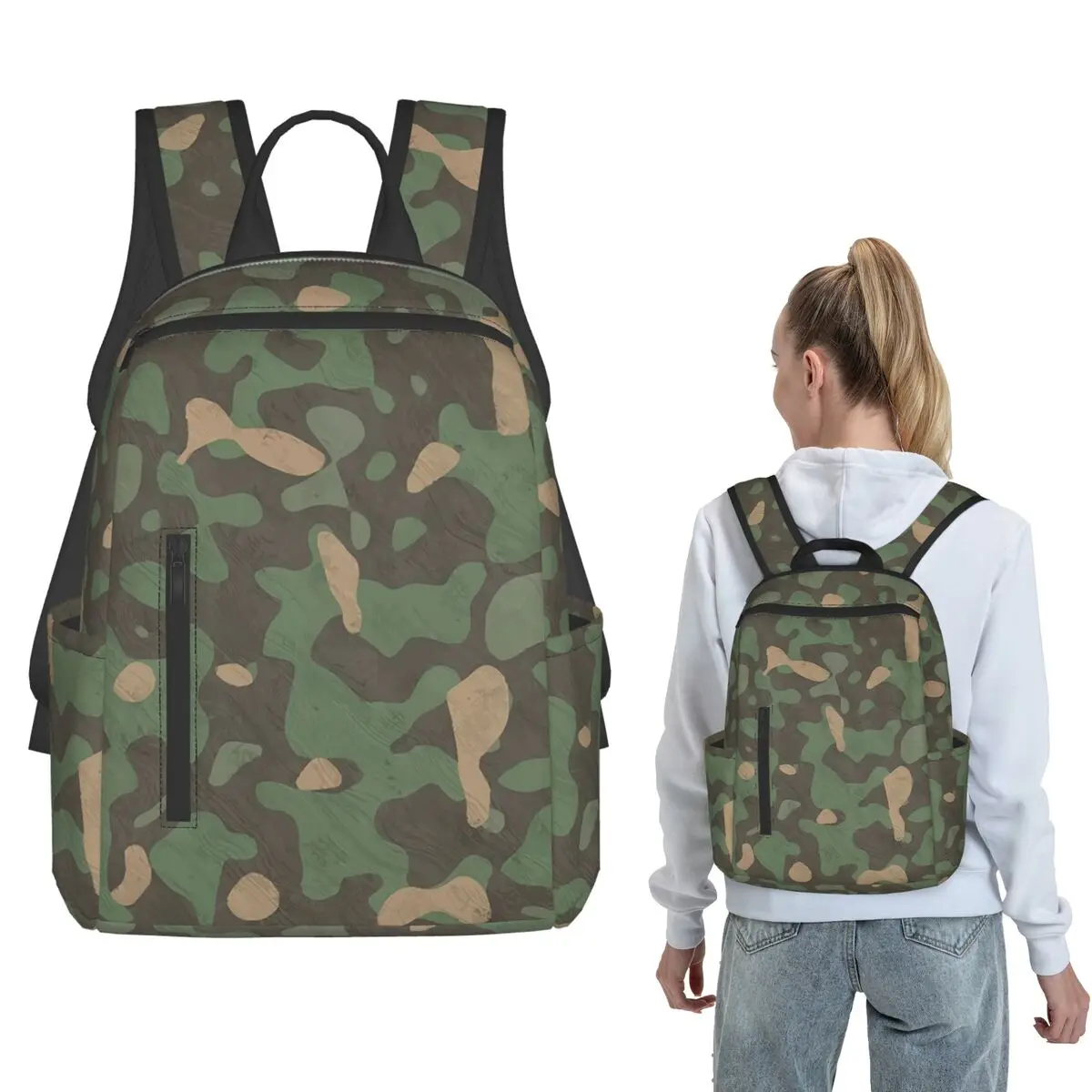 Camouflage Military Pattern Backpack Daypack Boys Girls BookBag School Bag Shoulder Bags for Men Women
Camouflage Military Pattern Backpack Daypack Boys Girls BookBag School Bag Shoulder Bags for Men Women