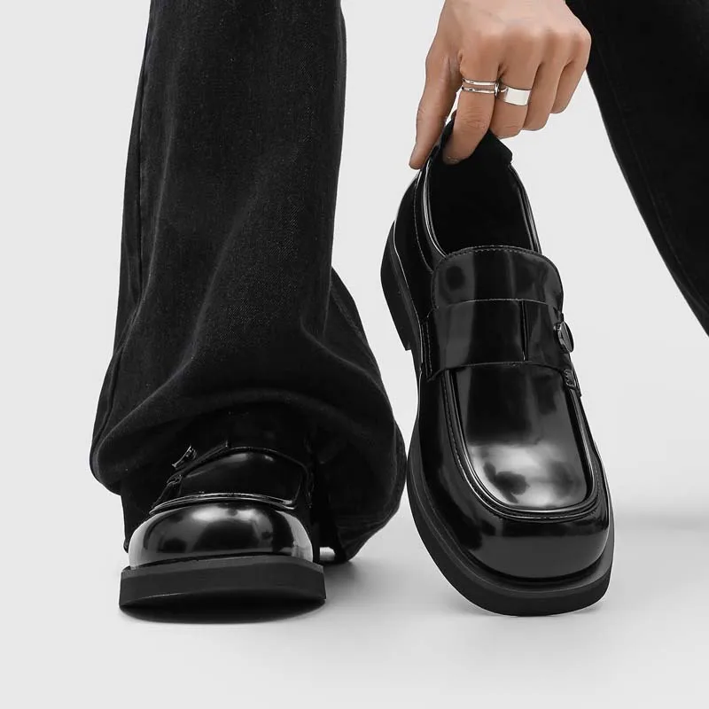 Men's Black Patent Leather Loafers Slip On Thick Sole Dress Shoes Business Casual Formal Shoes Shiny Finish 2026 New
Men's Black Patent Leather Loafers Slip On Thick Sole Dress Shoes Business Casual Formal Shoes Shiny Finish 2026 New