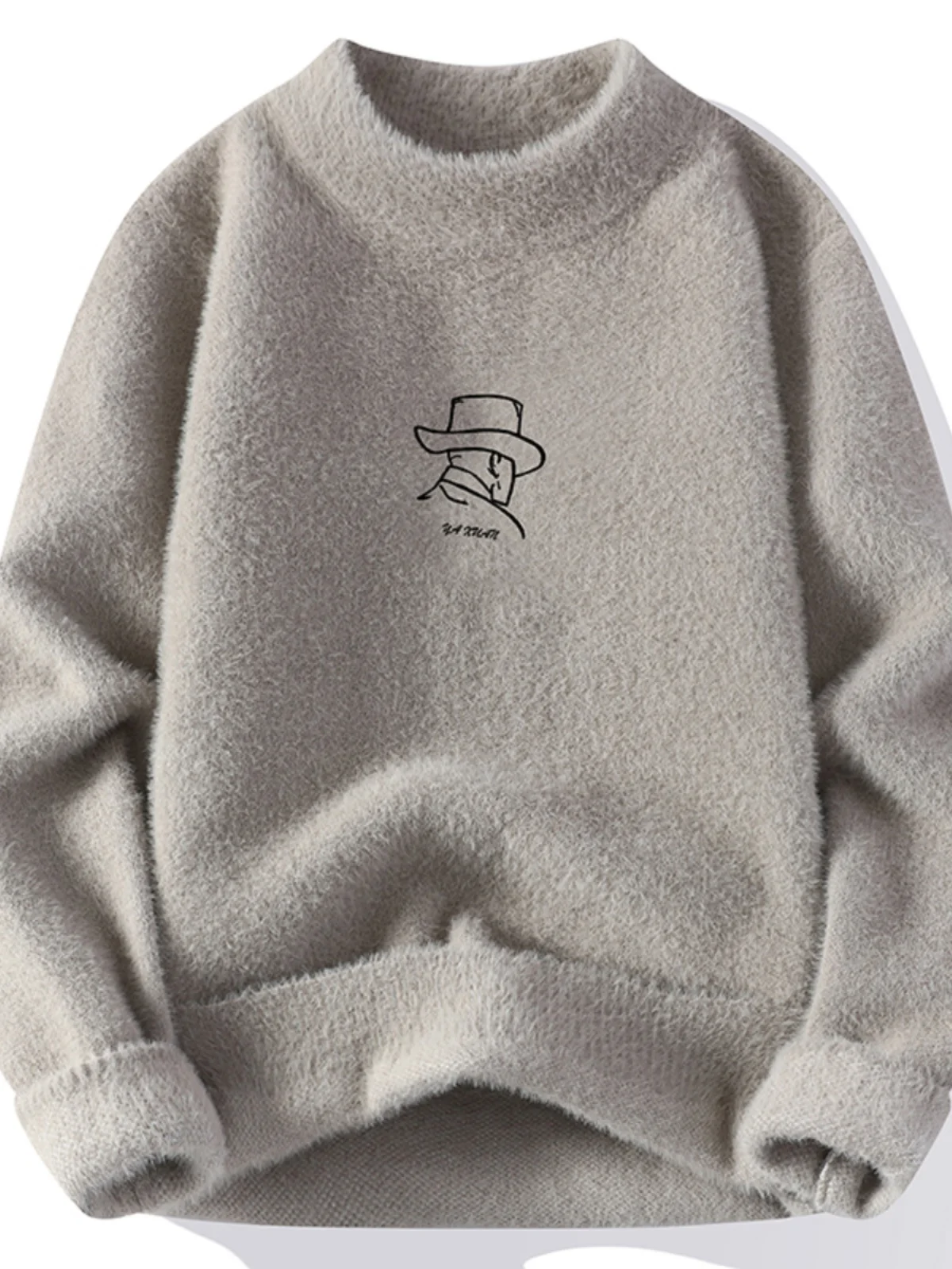 Winter Thiened Knitted round Ne Sweatirt Men's Faionable Mink Velvet Sweater Teenage Warm T-irt Casual Nylon Polyes...
Winter Thiened Knitted round Ne Sweatirt Men's Faionable Mink Velvet Sweater Teenage Warm T-irt Casual Nylon Polyes...