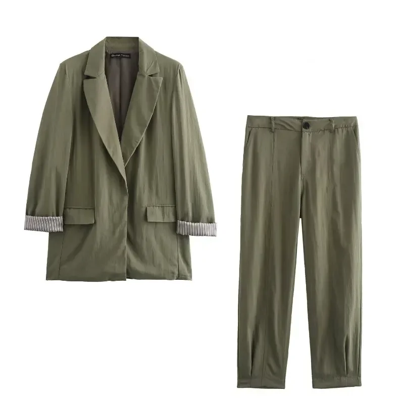 TRAFZR Set Woman Two Pieces Casual Elegant Women's Summer Suit Set Tailor Suit Woman Fashion 2024 Office Lady Pants Sets
TRAFZR Set Woman Two Pieces Casual Elegant Women's Summer Suit Set Tailor Suit Woman Fashion 2024 Office Lady Pants Sets