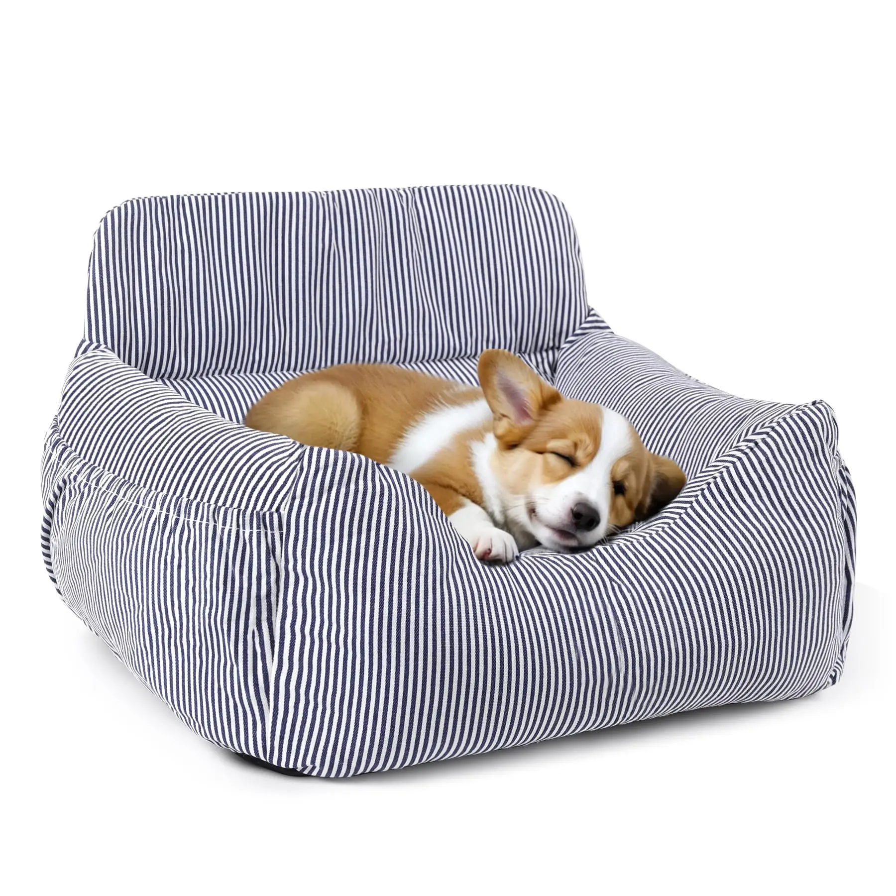 Striped Washable Pet Booster Seat With Safety Leash And Storage Pockets For Small Dogs Travel Car Bed
Striped Washable Pet Booster Seat With Safety Leash And Storage Pockets For Small Dogs Travel Car Bed