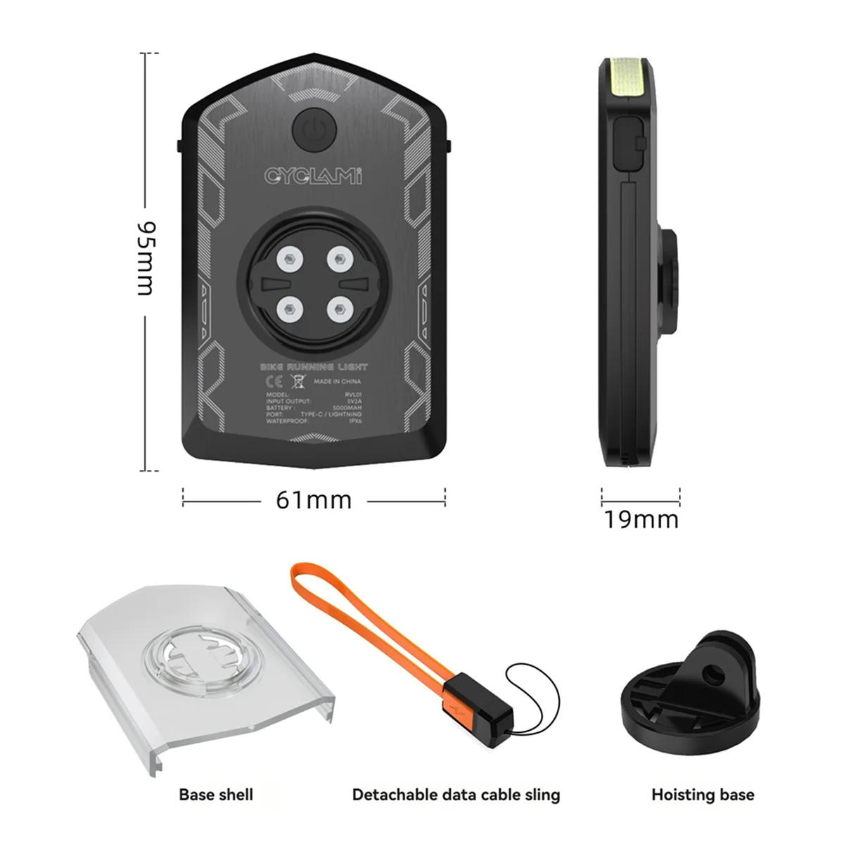 Highly Recommended.CYCLAMI Bicycle Front Light IPX6 Waterproof Cycling Power Bank
Highly Recommended.CYCLAMI Bicycle Front Light IPX6 Waterproof Cycling Power Bank