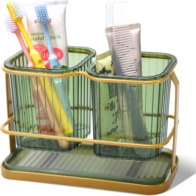 Black Toothbrush Holders for Bathrooms, 2 Cups Toothbrush Holders Wall Mounted, Dry & Wet Separation, Bathroom Organizers and St
Black Toothbrush Holders for Bathrooms, 2 Cups Toothbrush Holders Wall Mounted, Dry & Wet Separation, Bathroom Organizers and St