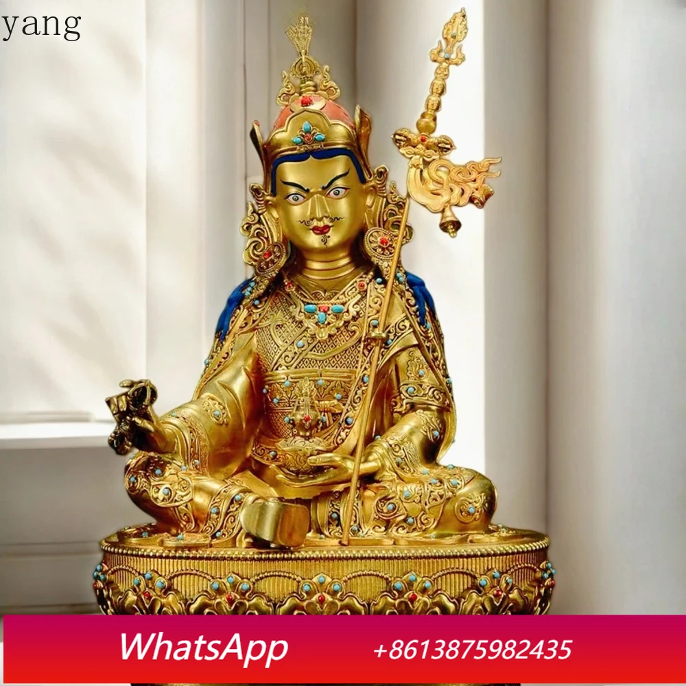 CX Copper brass gilding padmasambhava Sit lotus Buddha statue Tibet buddhism Guru Rinpoche sculpture Large,49cm,31cm,21cm
CX Copper brass gilding padmasambhava Sit lotus Buddha statue Tibet buddhism Guru Rinpoche sculpture Large,49cm,31cm,21cm