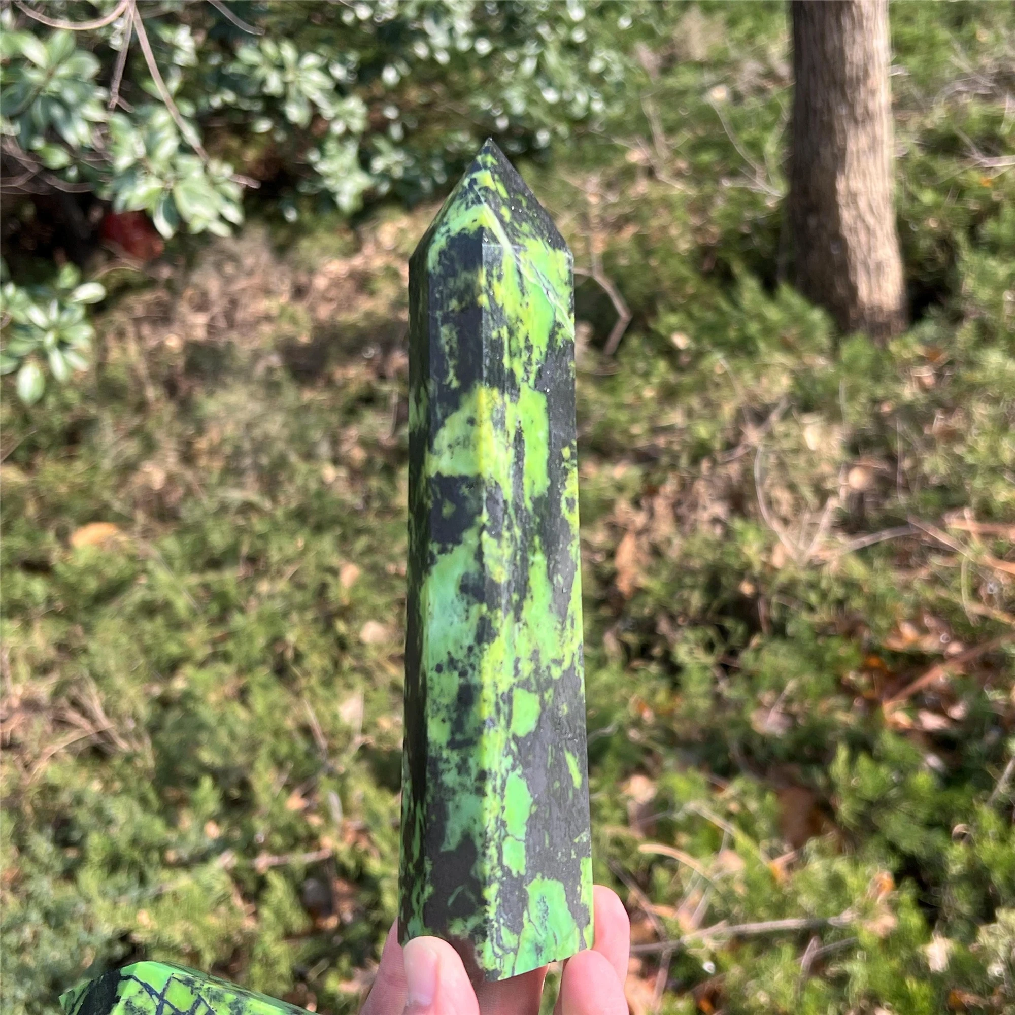 Natural Green Opal Crystal Tower, Polished Obelisk Wand, Healing Energy Stone Home Meditation Decor Ornament Gift
Natural Green Opal Crystal Tower, Polished Obelisk Wand, Healing Energy Stone Home Meditation Decor Ornament Gift
