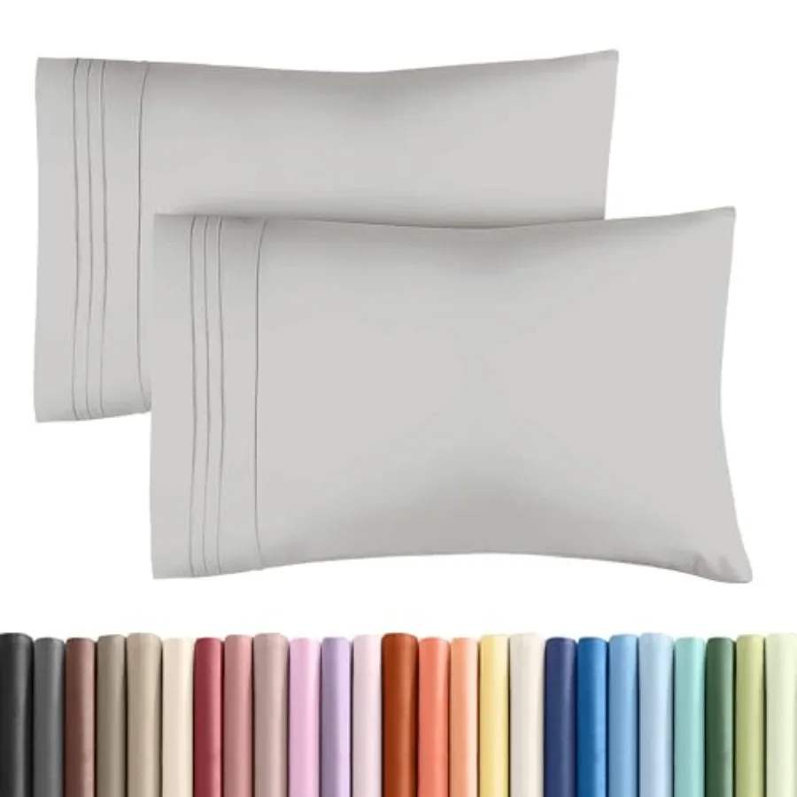 Pillow Cases Set of 2 - Ultra Soft Hotel Quality Pillowcase Covers - Comfy, Cozy and Wrinkle Free - Shrinkage and Fade Resistan
Pillow Cases Set of 2 - Ultra Soft Hotel Quality Pillowcase Covers - Comfy, Cozy and Wrinkle Free - Shrinkage and Fade Resistan