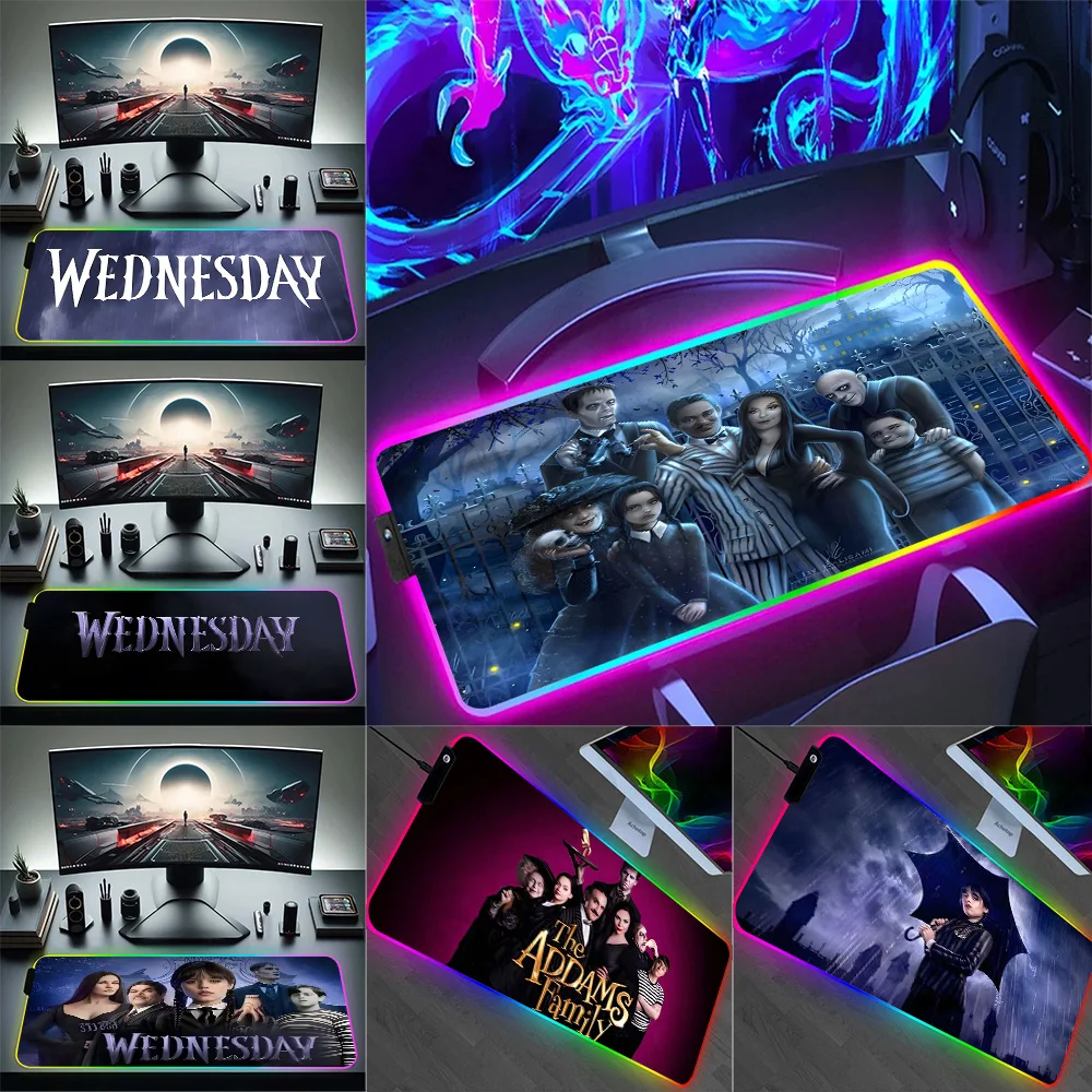 RGB Pc Gamer Keyboard Mouse Pad Mousepad LED The Addamss Familys Glowing Mouse Mats Rubber Gaming Computer Mausepad
RGB Pc Gamer Keyboard Mouse Pad Mousepad LED The Addamss Familys Glowing Mouse Mats Rubber Gaming Computer Mausepad