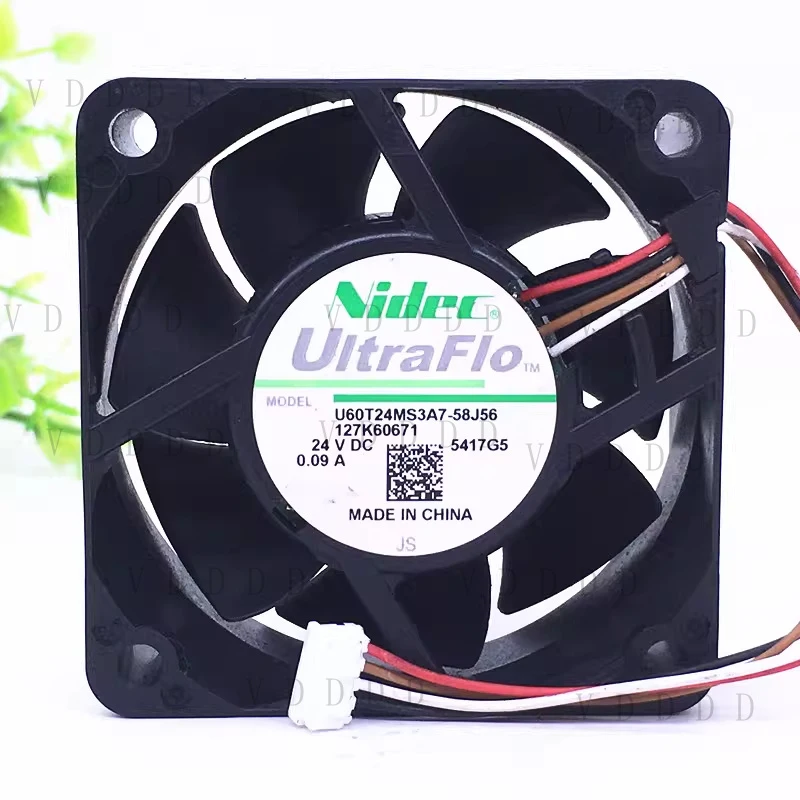 LL FOR 1PCS NIDEC U60T24MS3A7-58J56 DC24V 0.09A 4-wire cooling fan 6025
LL FOR 1PCS NIDEC U60T24MS3A7-58J56 DC24V 0.09A 4-wire cooling fan 6025