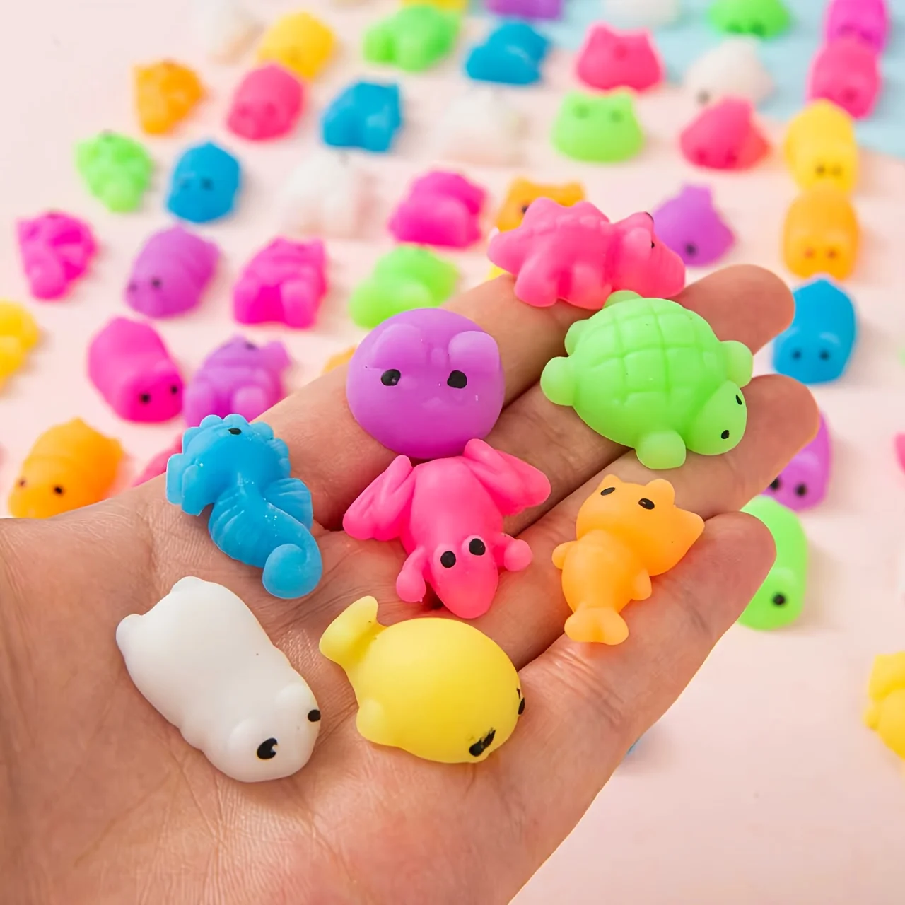 8-pack of cute and soft squishy toys, mini mochi-style squeeze toys, perfect as Valentine's Day party gifts, classroom prizes, Easter piñata/egg basket fillers
8-pack of cute and soft squishy toys, mini mochi-style squeeze toys, perfect as Valentine's Day party gifts, classroom prizes, Easter piñata/egg basket fillers