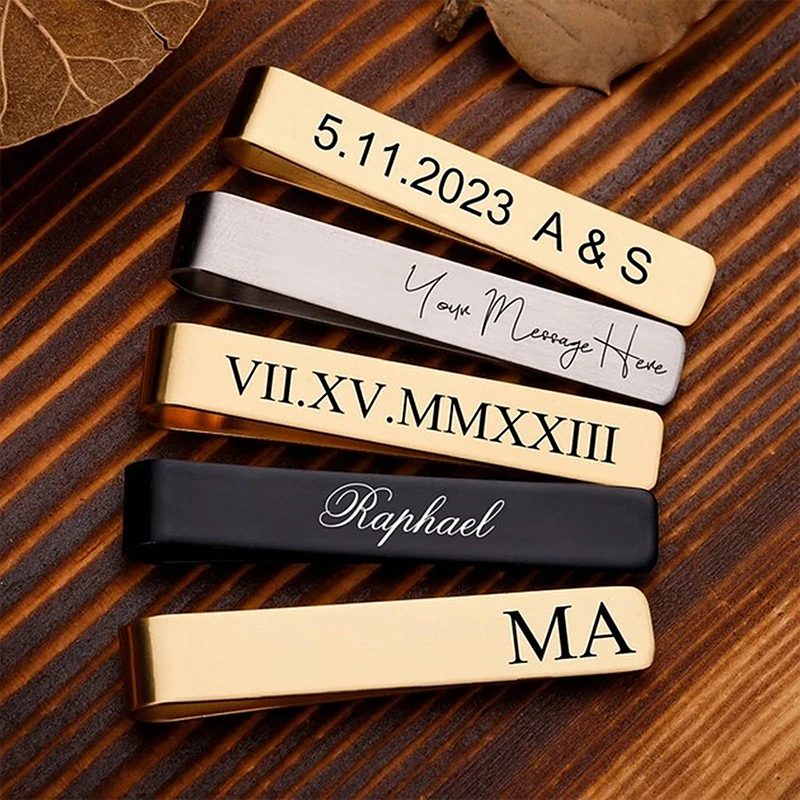 Dropshipping Personalized Customized Logo Laser Cut Metal Tie Clips Fashion Simple Clasp Practical Necktie Bars Gifts for Men
Dropshipping Personalized Customized Logo Laser Cut Metal Tie Clips Fashion Simple Clasp Practical Necktie Bars Gifts for Men