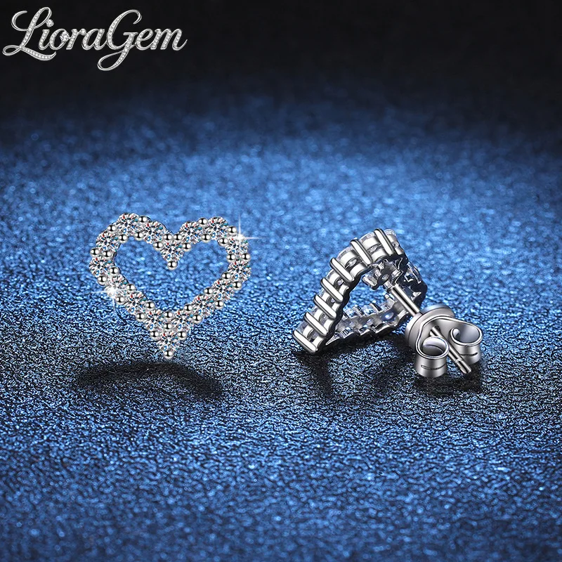 LioraGem Full-Diamond Heart-Shaped Earrings for Women, Luxury Fashion Moissanite Stud Earrings Perfect Gift Platinum PT950 Stamp
LioraGem Full-Diamond Heart-Shaped Earrings for Women, Luxury Fashion Moissanite Stud Earrings Perfect Gift Platinum PT950 Stamp