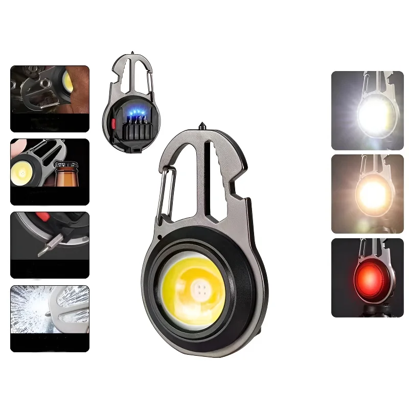 Portable USB Mini Keychain Rechargeable LED Lamp Multifunction Keyring Type-c Charging Strong Light Outdoor Portable Flashlight
Portable USB Mini Keychain Rechargeable LED Lamp Multifunction Keyring Type-c Charging Strong Light Outdoor Portable Flashlight