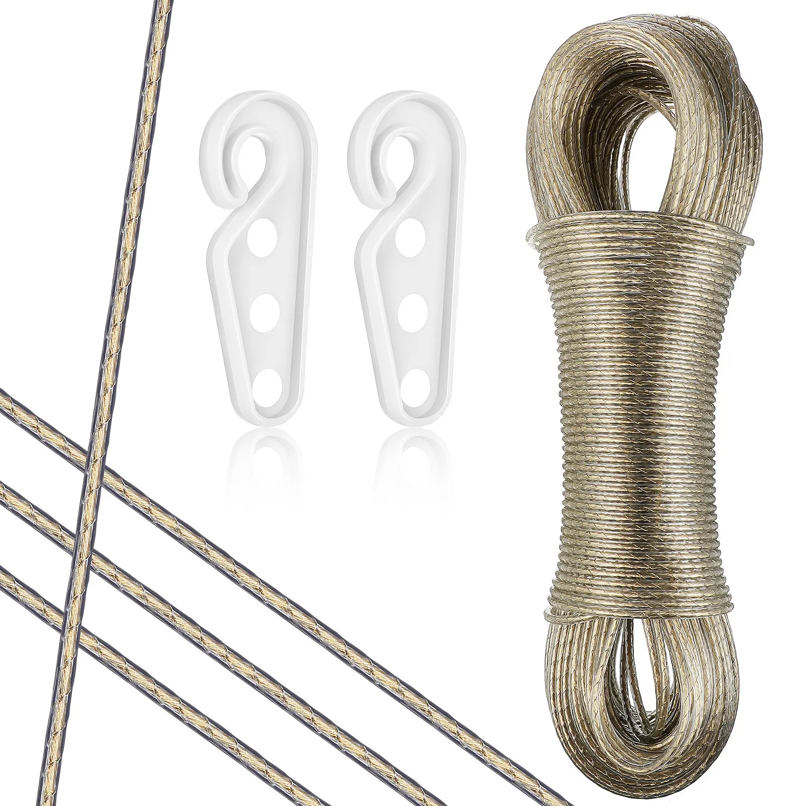 Прочная уличная ветрозащитная нескользящая веревка для сушки белья для кемпинга, путешествий и домашнего использования
Прочная уличная ветрозащитная нескользящая веревка для сушки белья для кемпинга, путешествий и домашнего использования