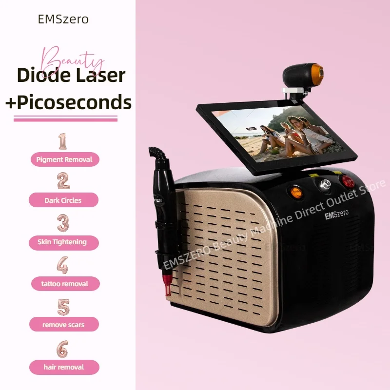 2 In 1 diode laser hair removal And Pico 755+808+1064 suitable for all skin and hair types machine Hot Selling
2 In 1 diode laser hair removal And Pico 755+808+1064 suitable for all skin and hair types machine Hot Selling
