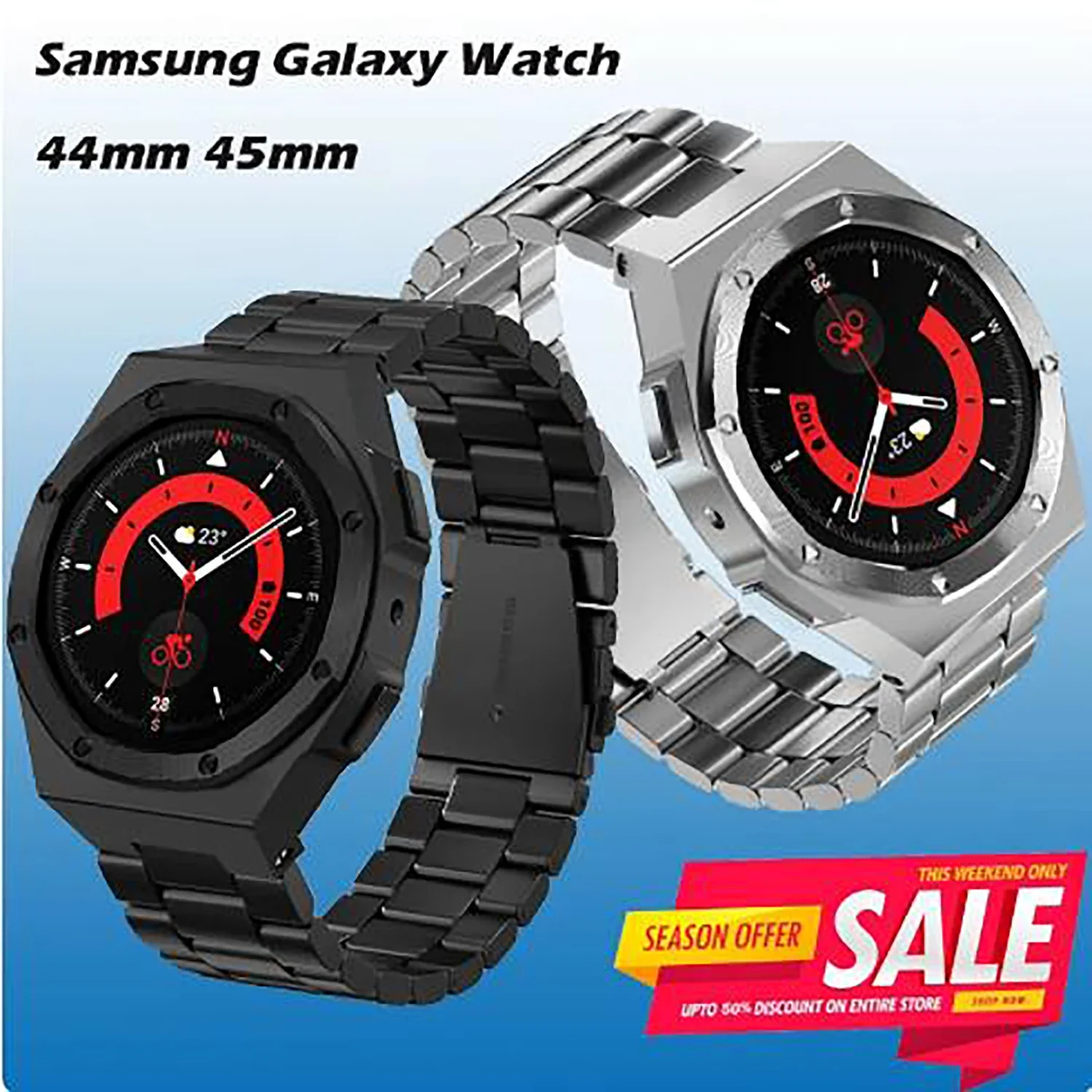 Роскошный комплект мод для Samsung Galaxy Watch 4 5 6 44 мм Защитный металлический корпус ремешок из нержавеющей стали для Samsung Watch 5Pro 45 мм Correa
Роскошный комплект мод для Samsung Galaxy Watch 4 5 6 44 мм Защитный металлический корпус ремешок из нержавеющей стали для Samsung Watch 5Pro 45 мм Correa