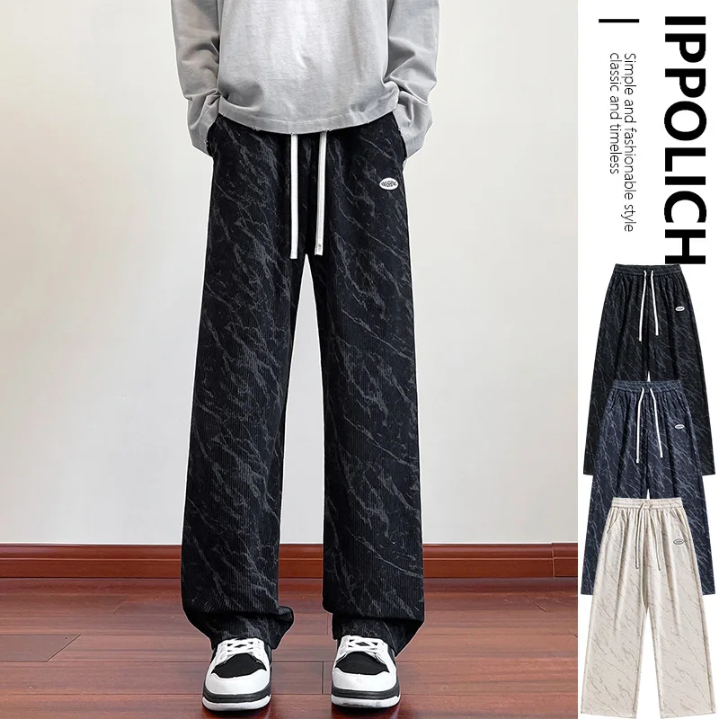 Men's Clothing Corduroy Sweatpants Fashion Y2k Wide Leg Straight Draped Trousers Male Plus Size Baggy High Street Casual Pants
Men's Clothing Corduroy Sweatpants Fashion Y2k Wide Leg Straight Draped Trousers Male Plus Size Baggy High Street Casual Pants