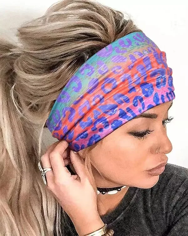 Floral Yoga Print Women's Headscarf Sports Hair with Wide Hem Leopard Print Soft Headband Headband
Floral Yoga Print Women's Headscarf Sports Hair with Wide Hem Leopard Print Soft Headband Headband