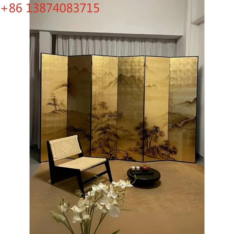 A Hand-Painted Landscape Painting Painting Screen Living Room Office Partition Mobile Photography Props Chinese Screen
A Hand-Painted Landscape Painting Painting Screen Living Room Office Partition Mobile Photography Props Chinese Screen