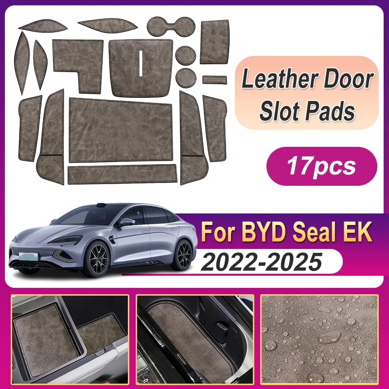 For BYD Seal EK 2022 2023 2024 2025 Leather Anti-Slip Cup Mat Protection Gate Slot Pad Door Protection Pad Mat Auto Accessories
For BYD Seal EK 2022 2023 2024 2025 Leather Anti-Slip Cup Mat Protection Gate Slot Pad Door Protection Pad Mat Auto Accessories