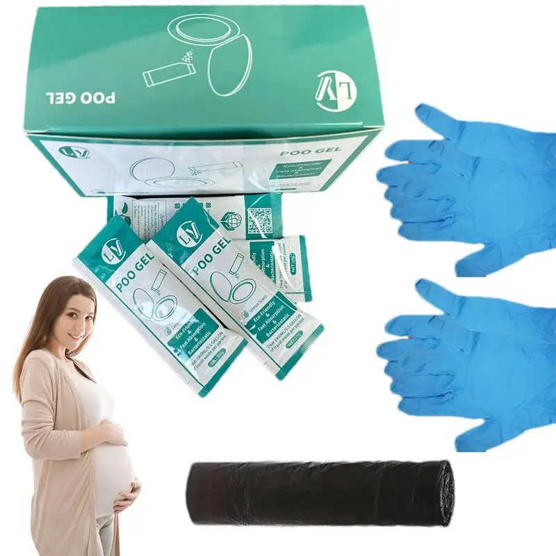 Portable Toilet Powder 20X Effective Poop Gel With 2 Gloves Liquid Lock Toilet Absorbent Gel Multifunctional Urine Solidifier
Portable Toilet Powder 20X Effective Poop Gel With 2 Gloves Liquid Lock Toilet Absorbent Gel Multifunctional Urine Solidifier