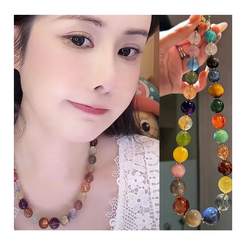 Wei Xue's Same Duobao Crystal Beaded Necklace, The New Colorful and Gorgeous Leisure and High-end Gift for Birthday Girlfriends
Wei Xue's Same Duobao Crystal Beaded Necklace, The New Colorful and Gorgeous Leisure and High-end Gift for Birthday Girlfriends