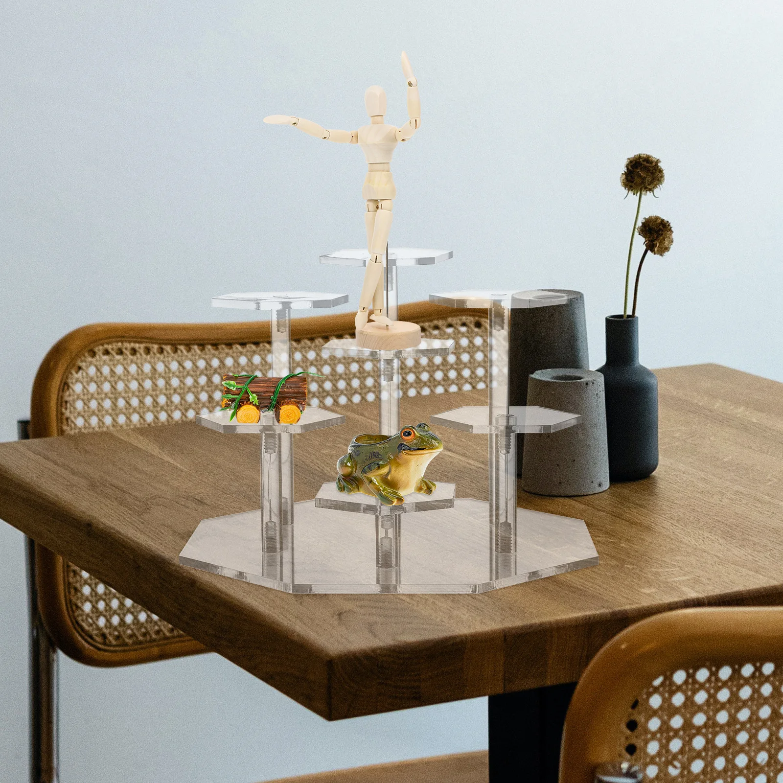 Transparent Display Shelf Acrylic Riser Stand for Figures Collection Toy Rack Showcase Statuette Holder Reusable Easy
Transparent Display Shelf Acrylic Riser Stand for Figures Collection Toy Rack Showcase Statuette Holder Reusable Easy