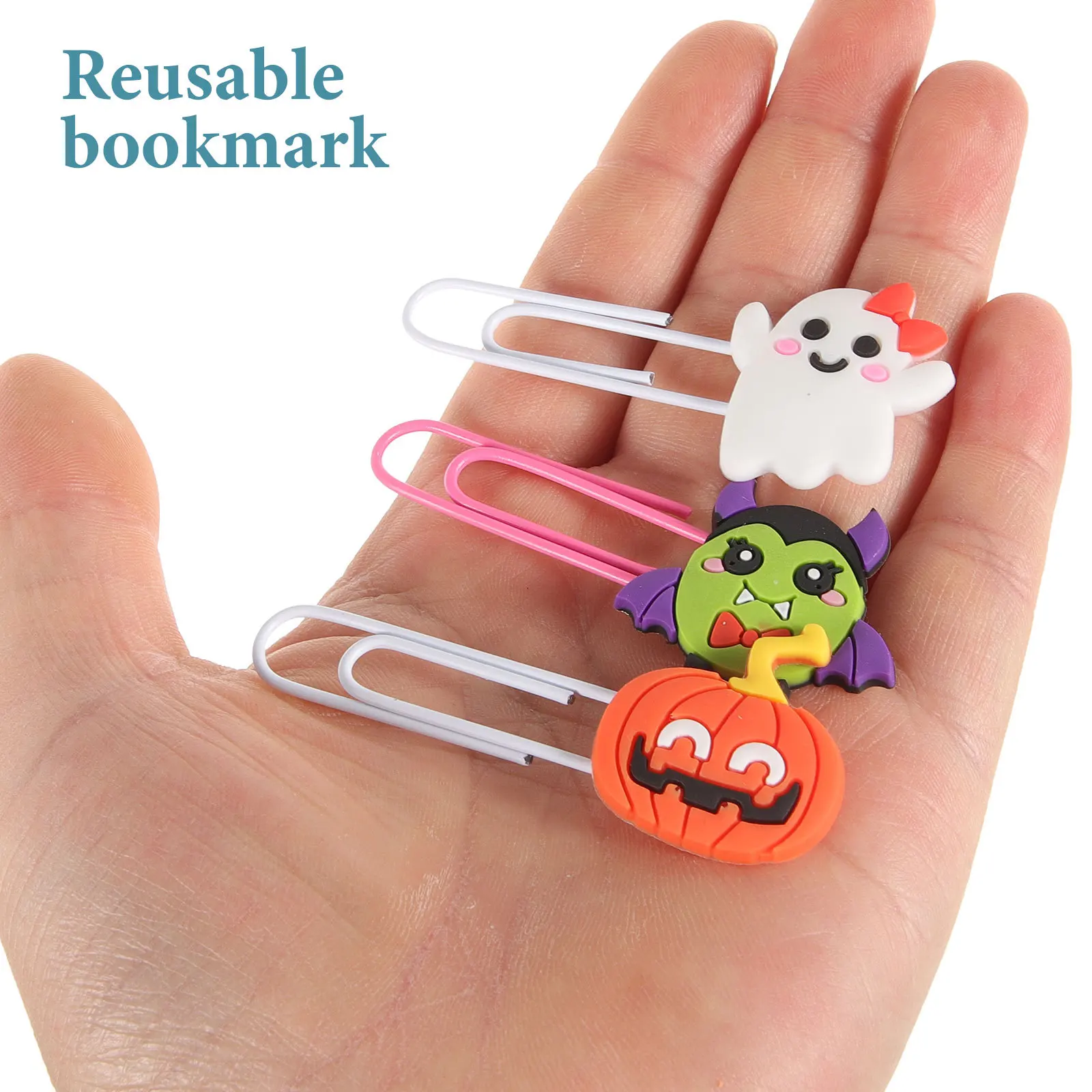 20 Pcs Skull Paper Clip Small Clips Halloween Book Mark Fun Pendant Supplies Soft Rubber Bookmarks
20 Pcs Skull Paper Clip Small Clips Halloween Book Mark Fun Pendant Supplies Soft Rubber Bookmarks