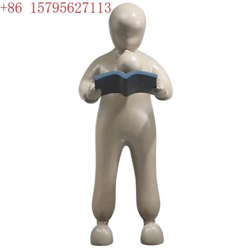 53Sales Office Fiberglass Creative Figures Large Ornament Shopping Mall Book City Entrance Soft Decoration Art Sculpture
53Sales Office Fiberglass Creative Figures Large Ornament Shopping Mall Book City Entrance Soft Decoration Art Sculpture