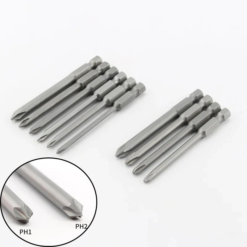 75mm Length 10Pcs Cross S2 Steel Phillips Magnetic Electric Screwdriver Bit Set Wind Batch Head Screw driver Bits Batch Head
75mm Length 10Pcs Cross S2 Steel Phillips Magnetic Electric Screwdriver Bit Set Wind Batch Head Screw driver Bits Batch Head