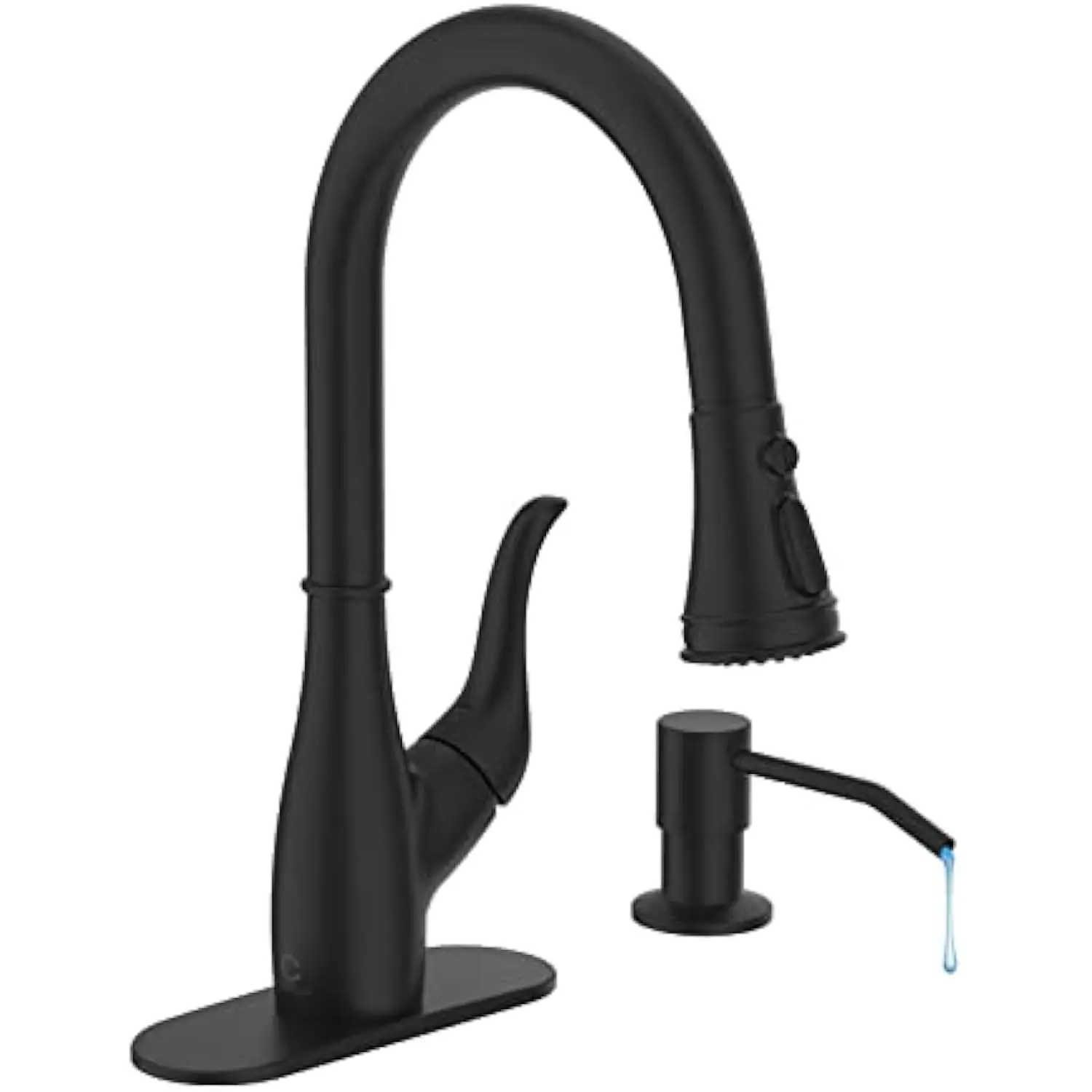 Black Kitchen Faucet with Soap Dispenser, Faucet for Kitchen Sink, Single Handle Stainless Steel Kitchen Sink Faucets with Pull
Black Kitchen Faucet with Soap Dispenser, Faucet for Kitchen Sink, Single Handle Stainless Steel Kitchen Sink Faucets with Pull