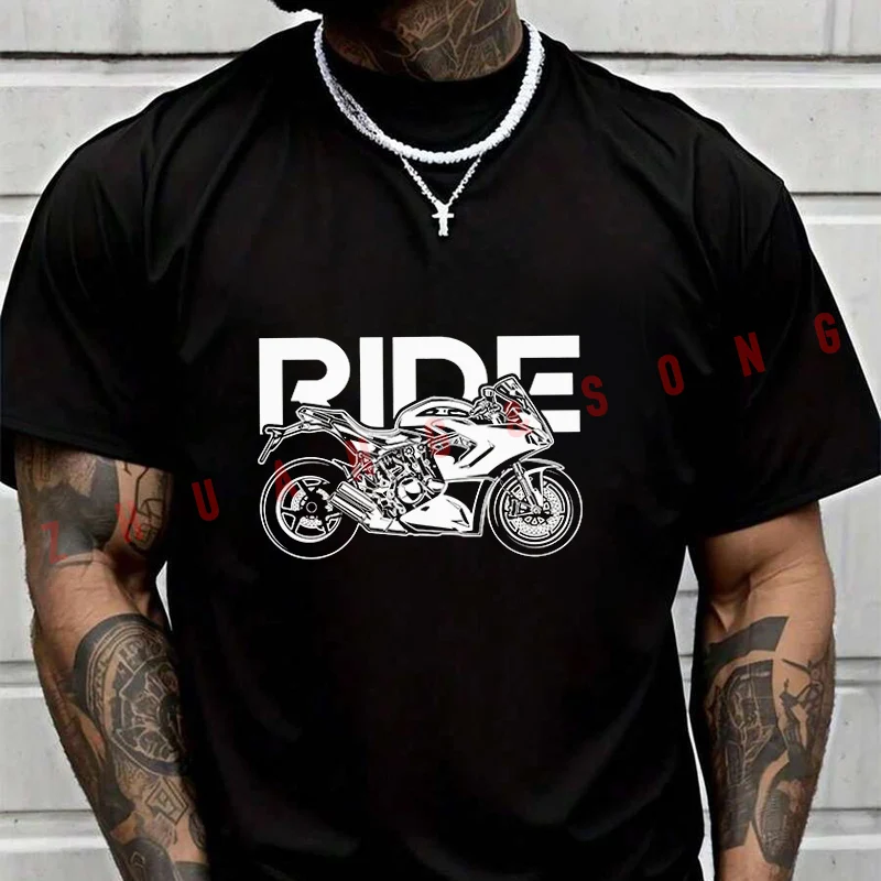 Мужская футболка Ride Sportbike Motorcycle, повседневная, высокого качества, с круглым вырезом, с короткими рукавами, размеры S-3XL
Мужская футболка Ride Sportbike Motorcycle, повседневная, высокого качества, с круглым вырезом, с короткими рукавами, размеры S-3XL