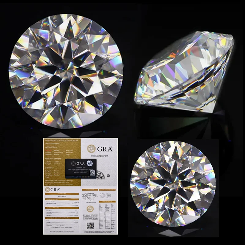 Certified Moissanite Diamond Brilliant Cut Loose Gemstones For Jewelry Making Charms Gemstone With Report
Certified Moissanite Diamond Brilliant Cut Loose Gemstones For Jewelry Making Charms Gemstone With Report