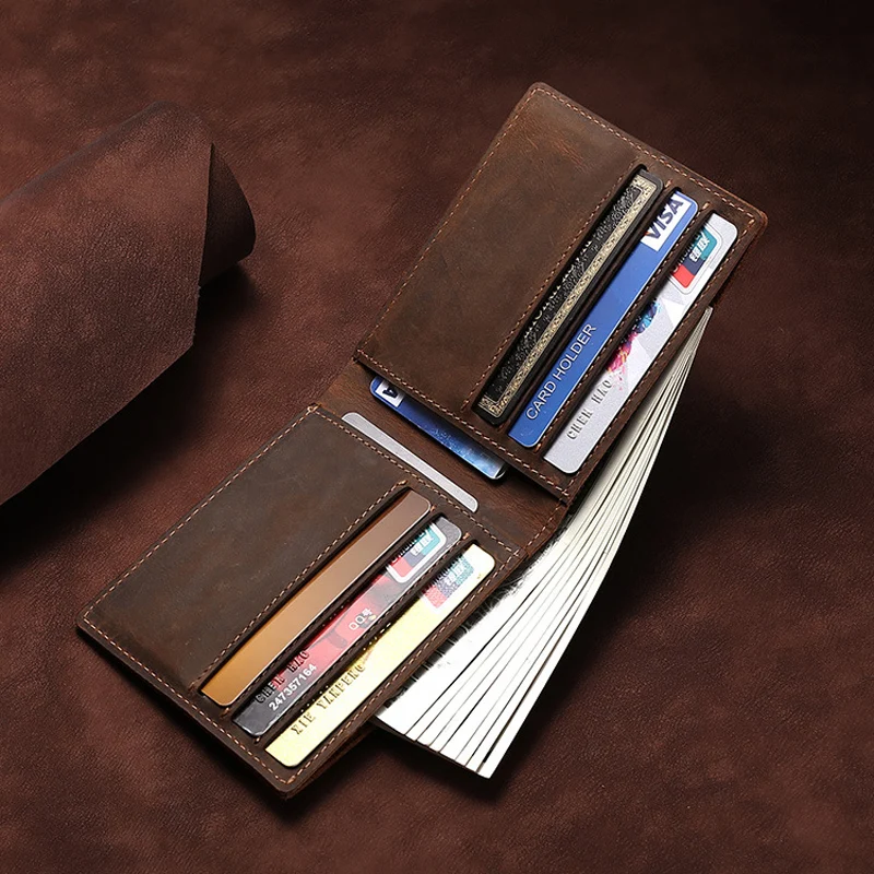 Vintage Slim Genuine Leather Men's Wallet Credit Card Holder Simple Purse For Male
Vintage Slim Genuine Leather Men's Wallet Credit Card Holder Simple Purse For Male