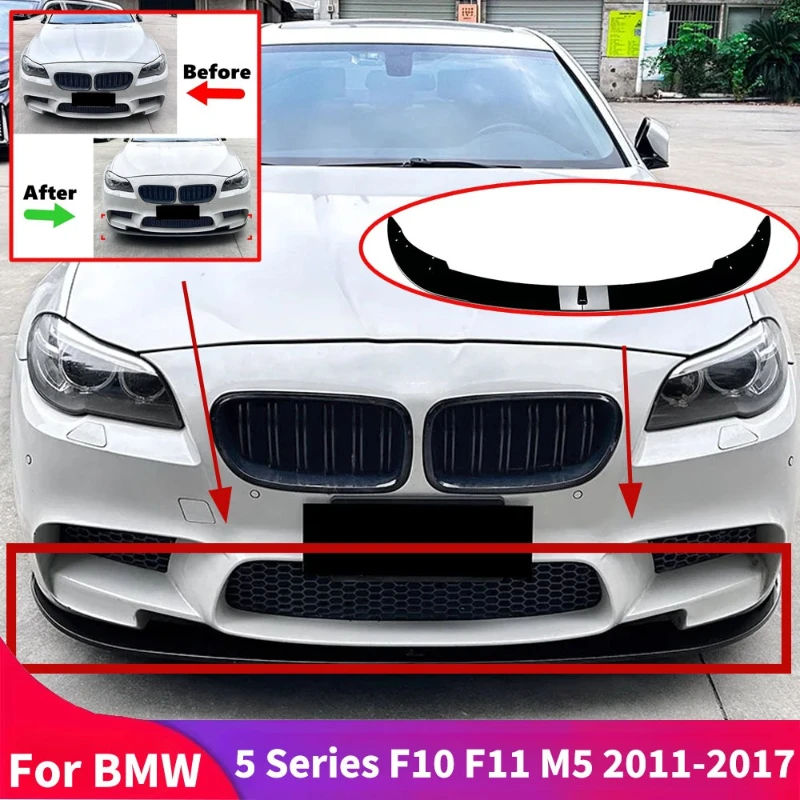 Front Bumper Lip for BMW 5 Series F10 F11 M5 2011-2017 Lower Spoiler Splitter Diffuser Guard Protector Cover Body Kit Parts
Front Bumper Lip for BMW 5 Series F10 F11 M5 2011-2017 Lower Spoiler Splitter Diffuser Guard Protector Cover Body Kit Parts