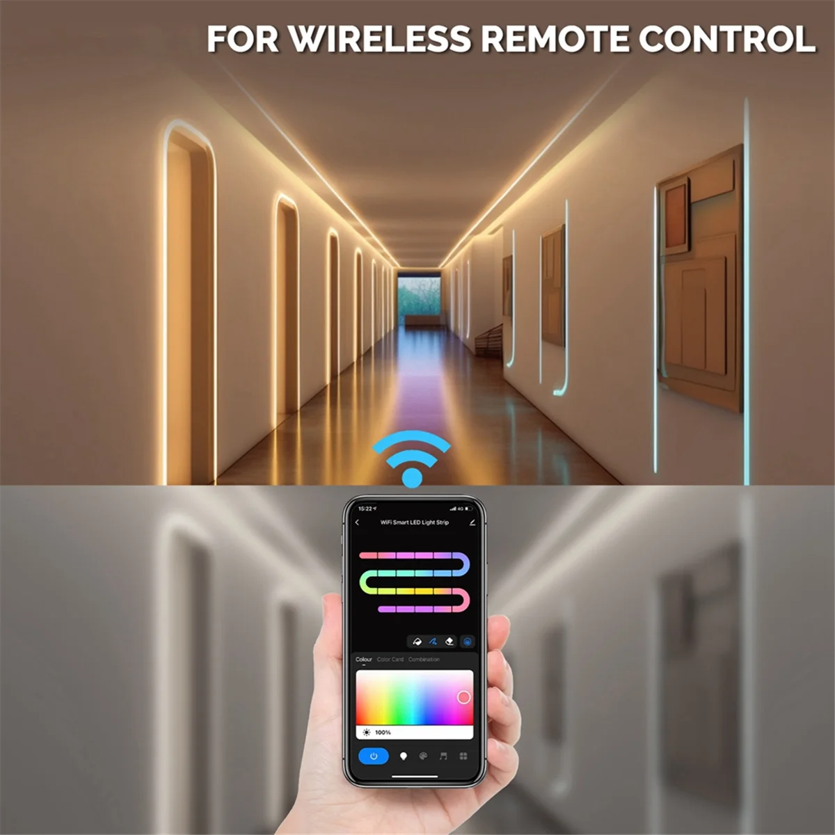 FEB-WiFi Graffiti Neon LED Strip Lights App Timing Color Tuning 1600MP Put Security RGB Color Rope Lights with EU
FEB-WiFi Graffiti Neon LED Strip Lights App Timing Color Tuning 1600MP Put Security RGB Color Rope Lights with EU