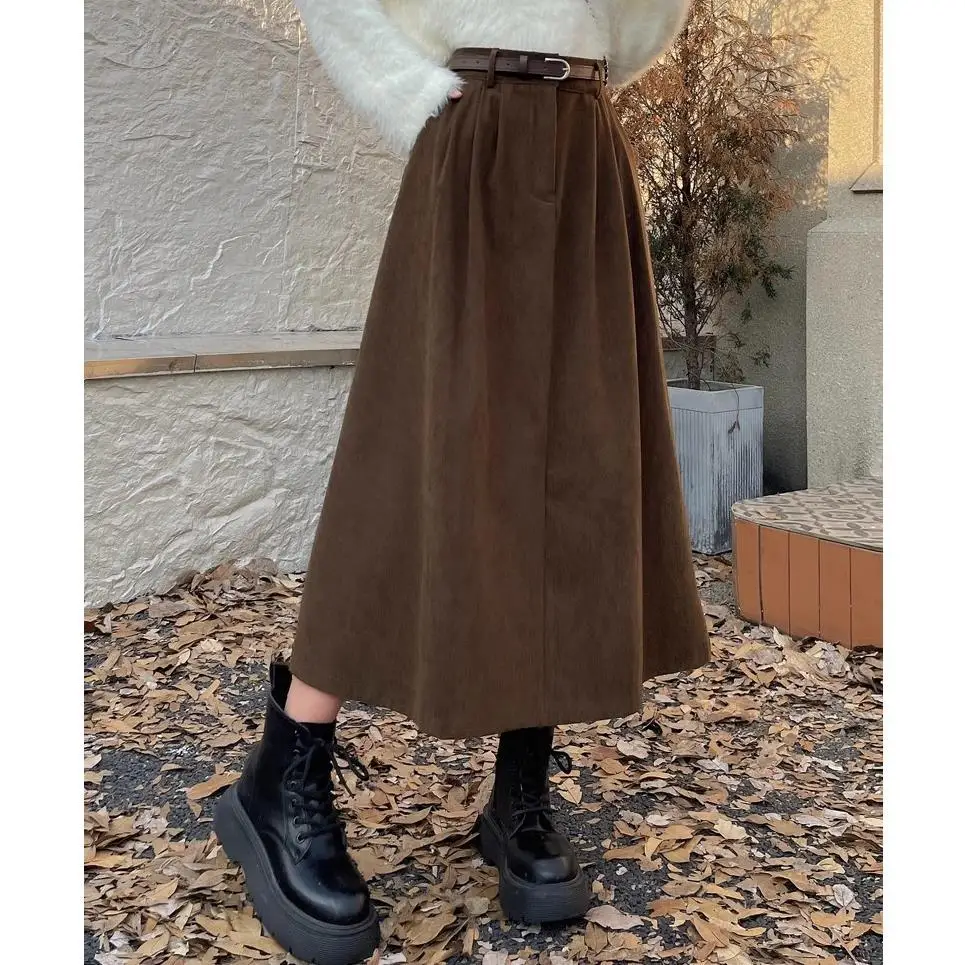 Half length Skirt for Women Autumn Winter 2024 New Retro High Waist Look Thin Medium Length Cover Hip Big Swing A-line Skirt
Half length Skirt for Women Autumn Winter 2024 New Retro High Waist Look Thin Medium Length Cover Hip Big Swing A-line Skirt