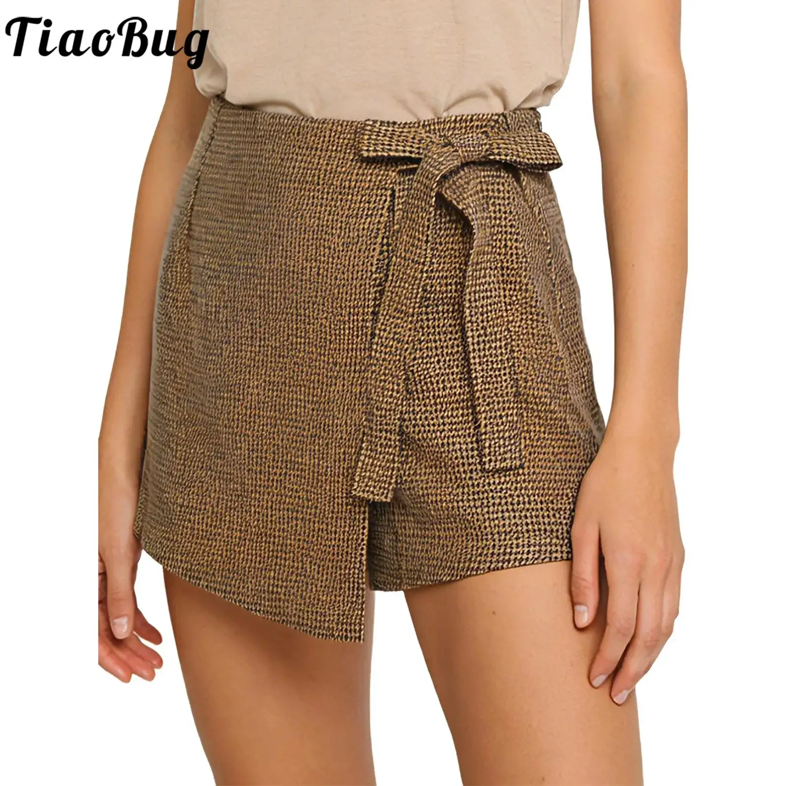 Женские классические клетчатые шорты-кюлоты, юбки в стиле ретро, шорты с высокой талией, шорты с боковой завязкой на молнии, шорты для офисной работы, повседневная одежда
Женские классические клетчатые шорты-кюлоты, юбки в стиле ретро, шорты с высокой талией, шорты с боковой завязкой на молнии, шорты для офисной работы, повседневная одежда