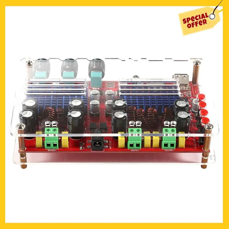 TPA3116D2 Bluetooth 2.1 Digital Amplifier Board XH-M560 High Power DC12-24V U Disk TF Card Decoder Board
TPA3116D2 Bluetooth 2.1 Digital Amplifier Board XH-M560 High Power DC12-24V U Disk TF Card Decoder Board