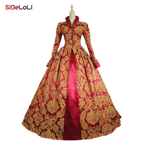 Medieval Renaissance 18th Century Costume Women Gothic Victorian Dress Historical Period Ball Gown Reenactment Theater Clothing